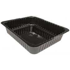 VASCHETTA IN PET BASE NERA 267 X 184 XH50 COD BL2415 DA 220 PZ